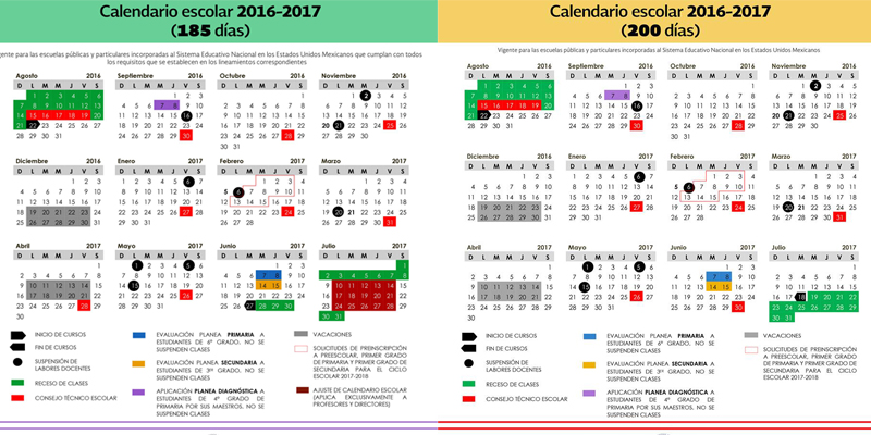 Calendario Escolar SEP 2016 – 2017