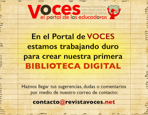 Biblioteca Digital ENMJN revistavoces.net el portal de las educadoras