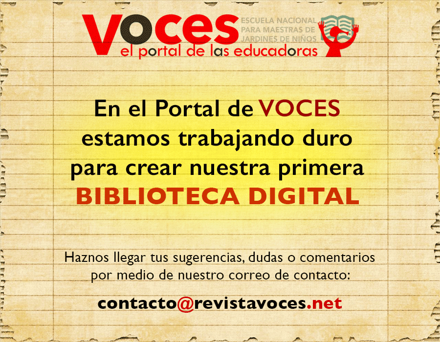 Biblioteca Digital ENMJN revistavoces.net el portal de las educadoras