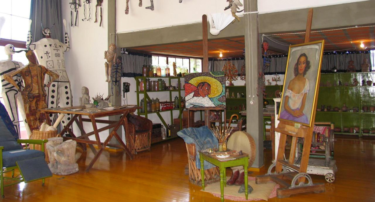 Vista detallada del interior del museo Casa Estudio. Foto: BBC