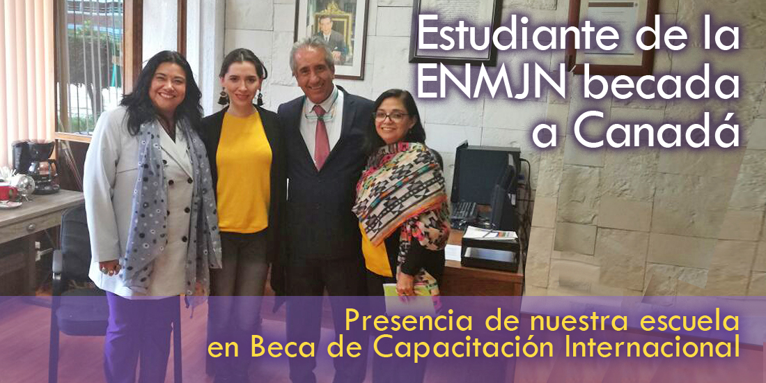 Estudiante de la ENMJN becada a Canadá