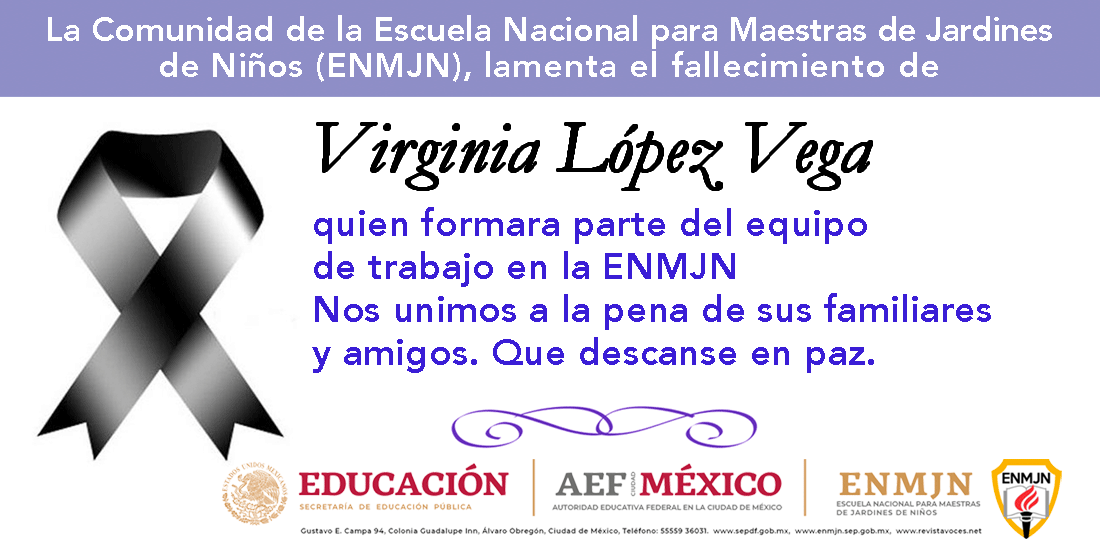 La ENMJN lamenta el fallecimiento de su compañera trabajadora Virginia López Vega