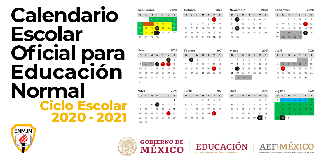 Calendario Escolar 2020-2021