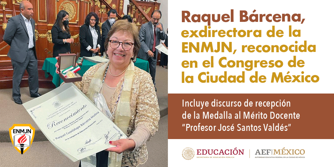 Raquel Bárcena, reconocida en el Congreso de la Ciudad de México